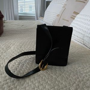 Cole Haan Black Leather Vintage Shoulder Bag